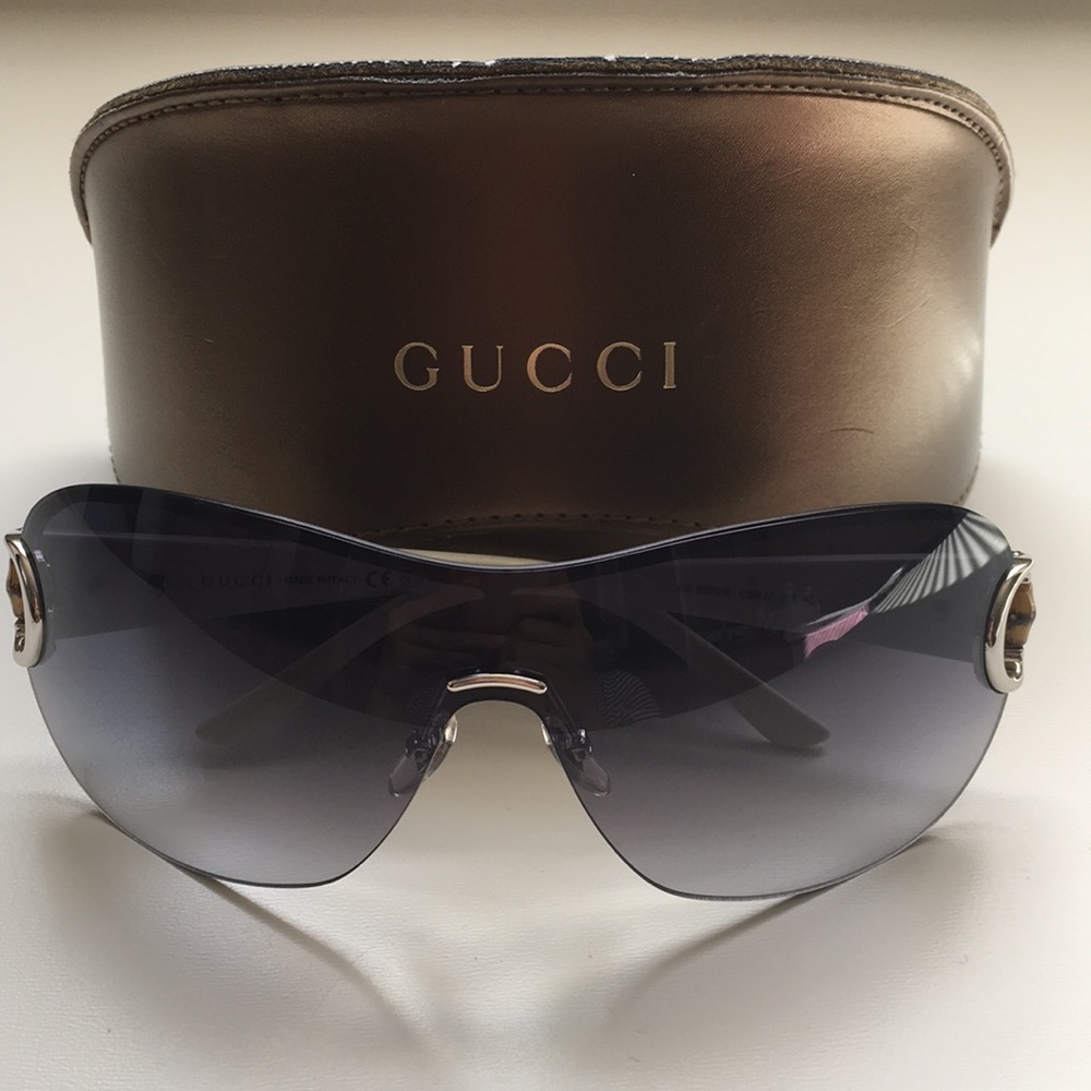 Gucci Horsebit shield sunglasses